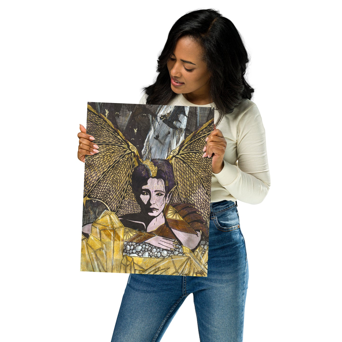 Gilda, the gem keeper, custom poster print