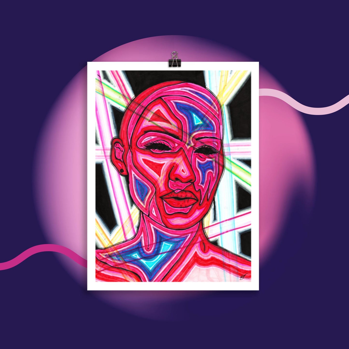 Beams custom poster print