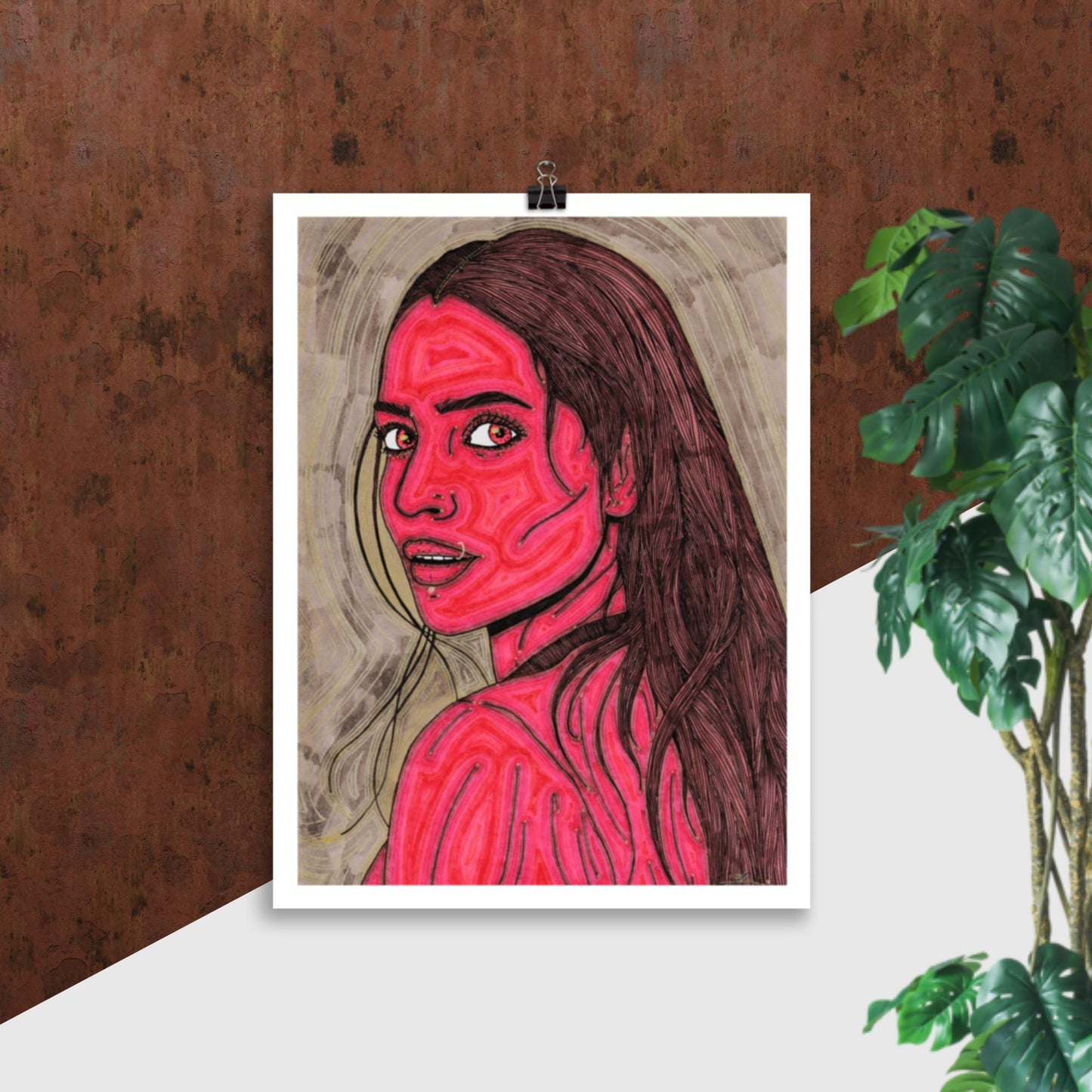 Ruby, custom size poster print