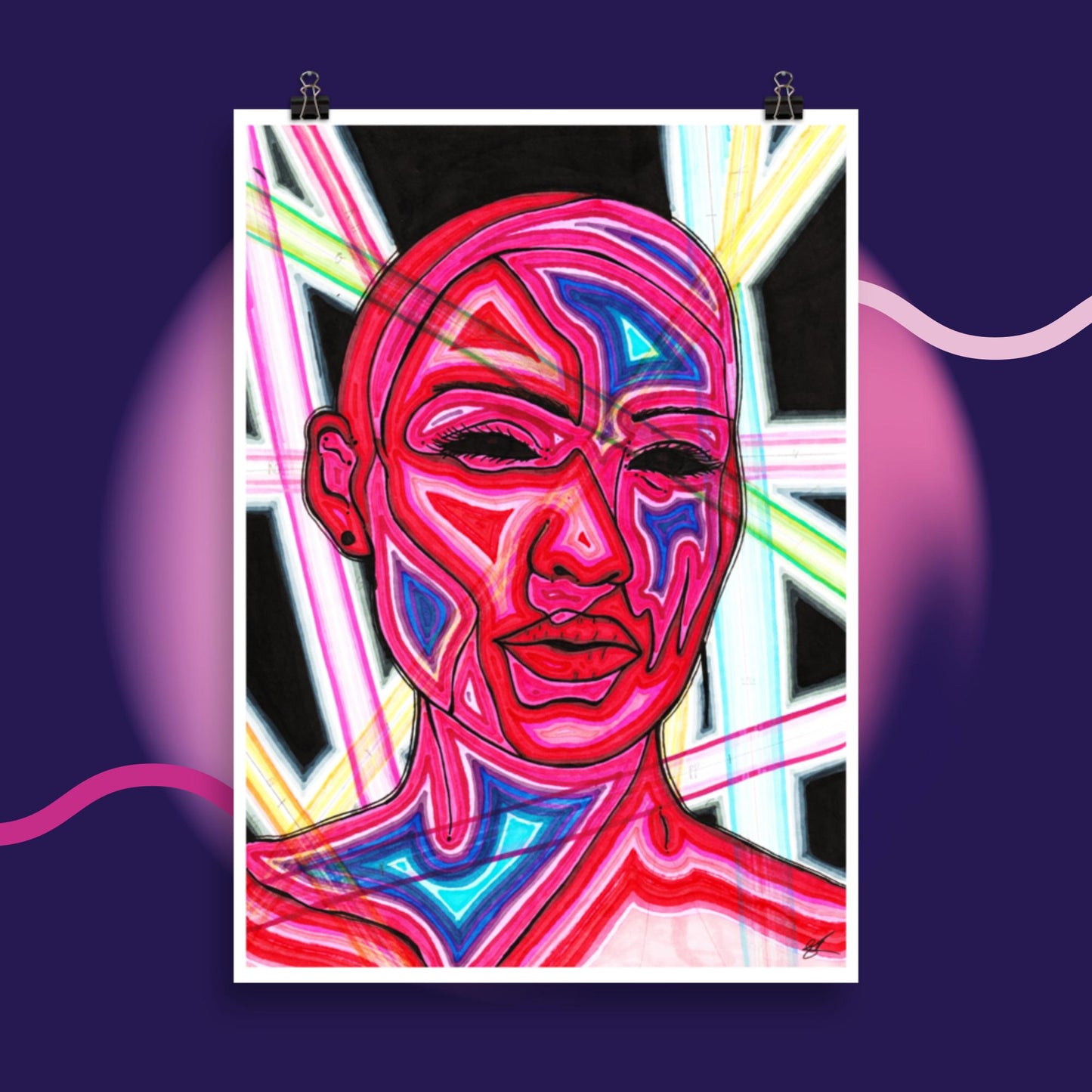 Beams custom poster print