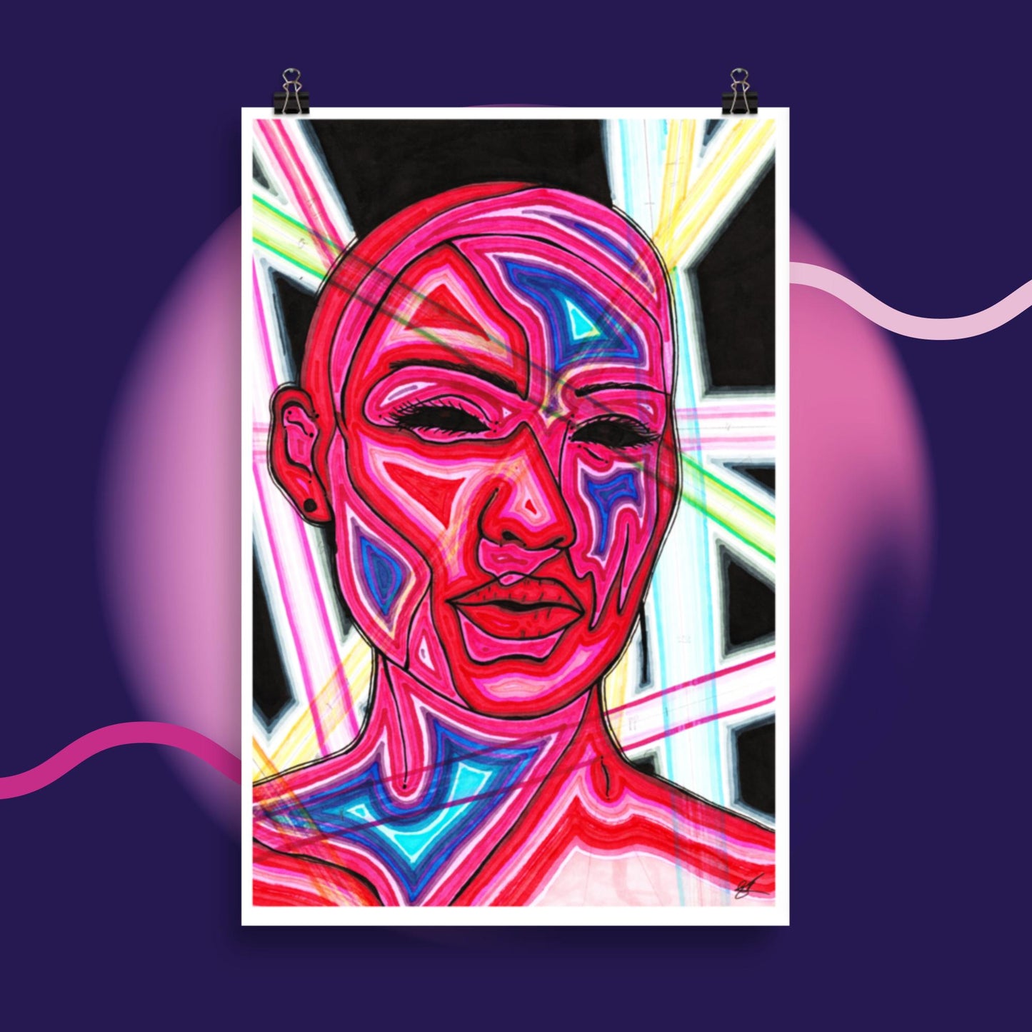 Beams custom poster print