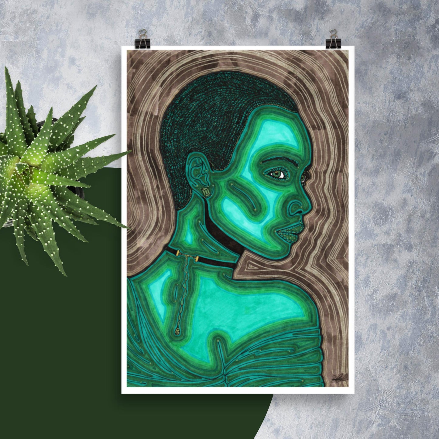 Daphne, custom size poster print