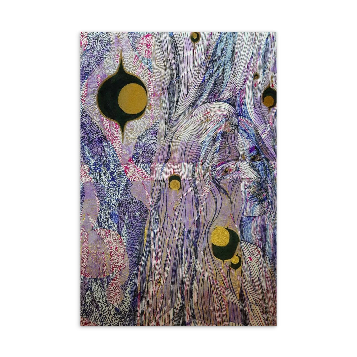 Purple vespertine, Postcard