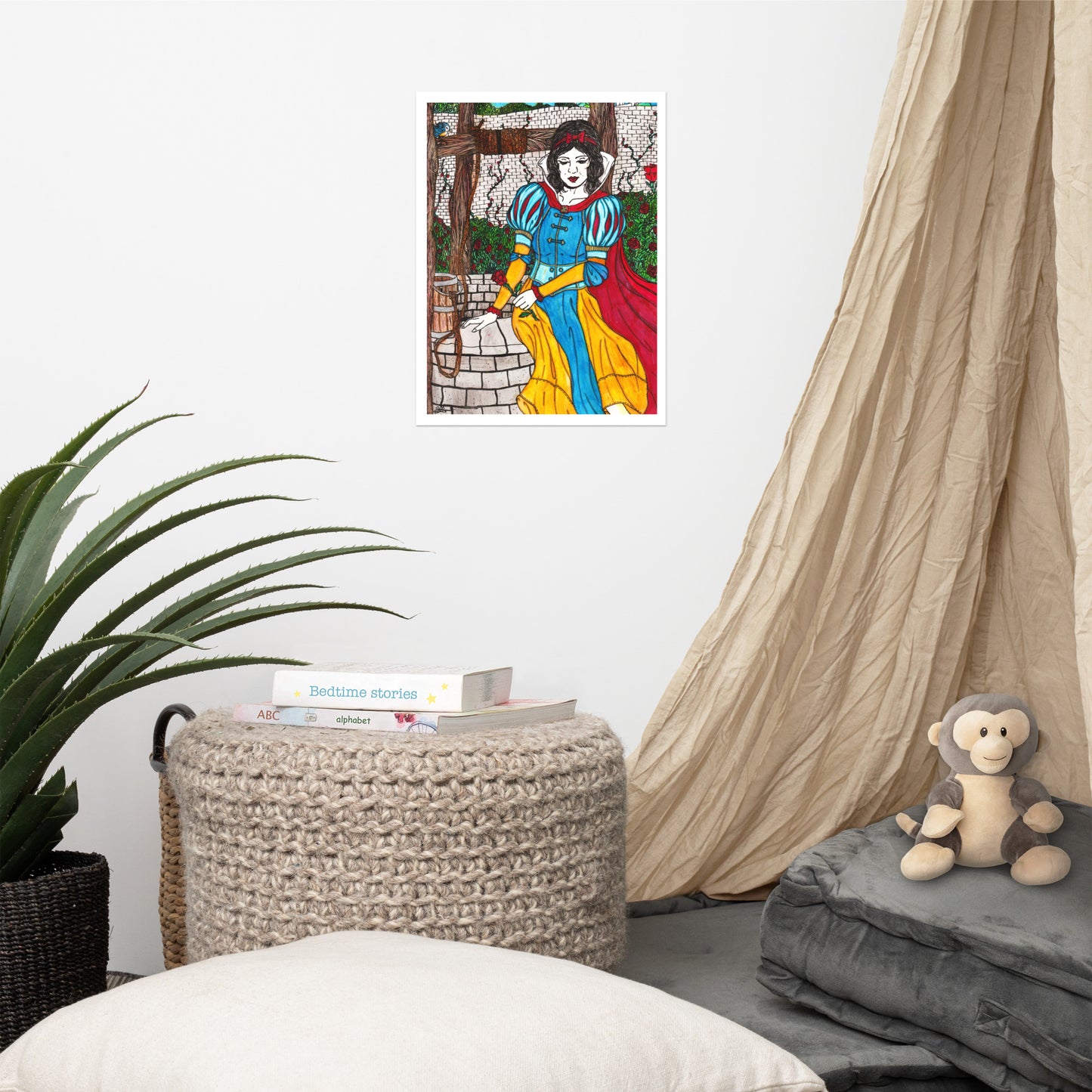Disney inspired, Some day my prince will come, poster print