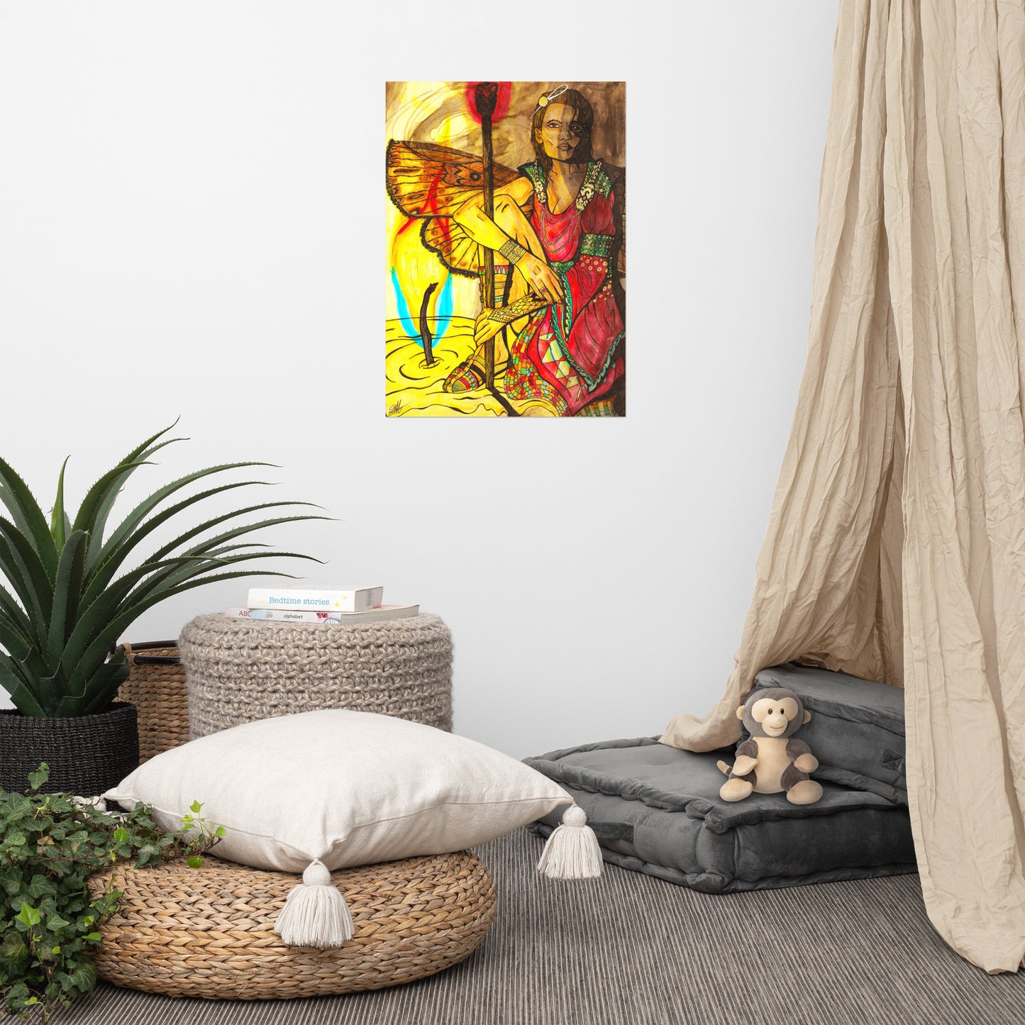 Ember, the pyre pixie, custom poster print