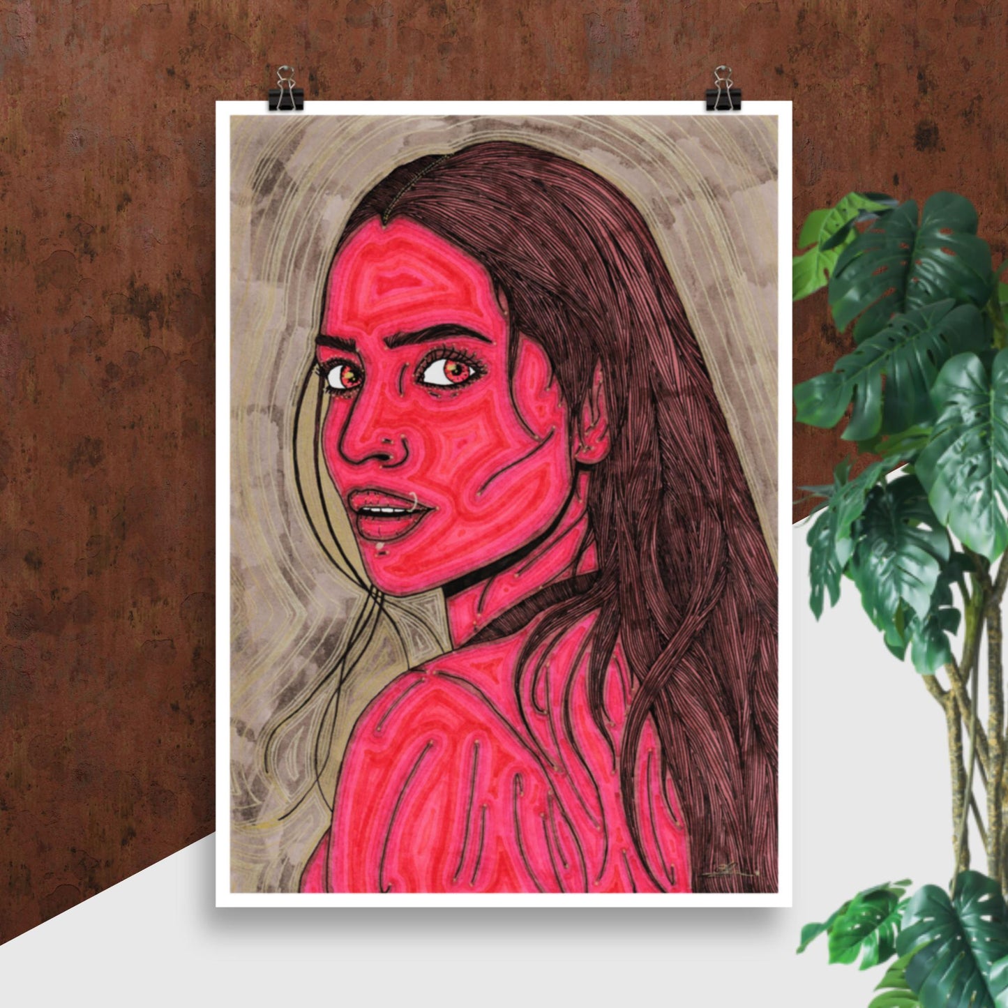 Ruby, custom size poster print
