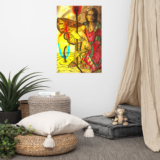 Ember, the pyre pixie, custom poster print
