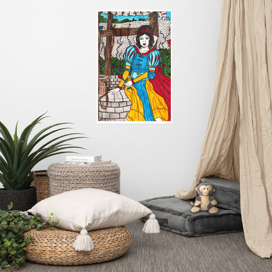 Disney inspired, Some day my prince will come, poster print