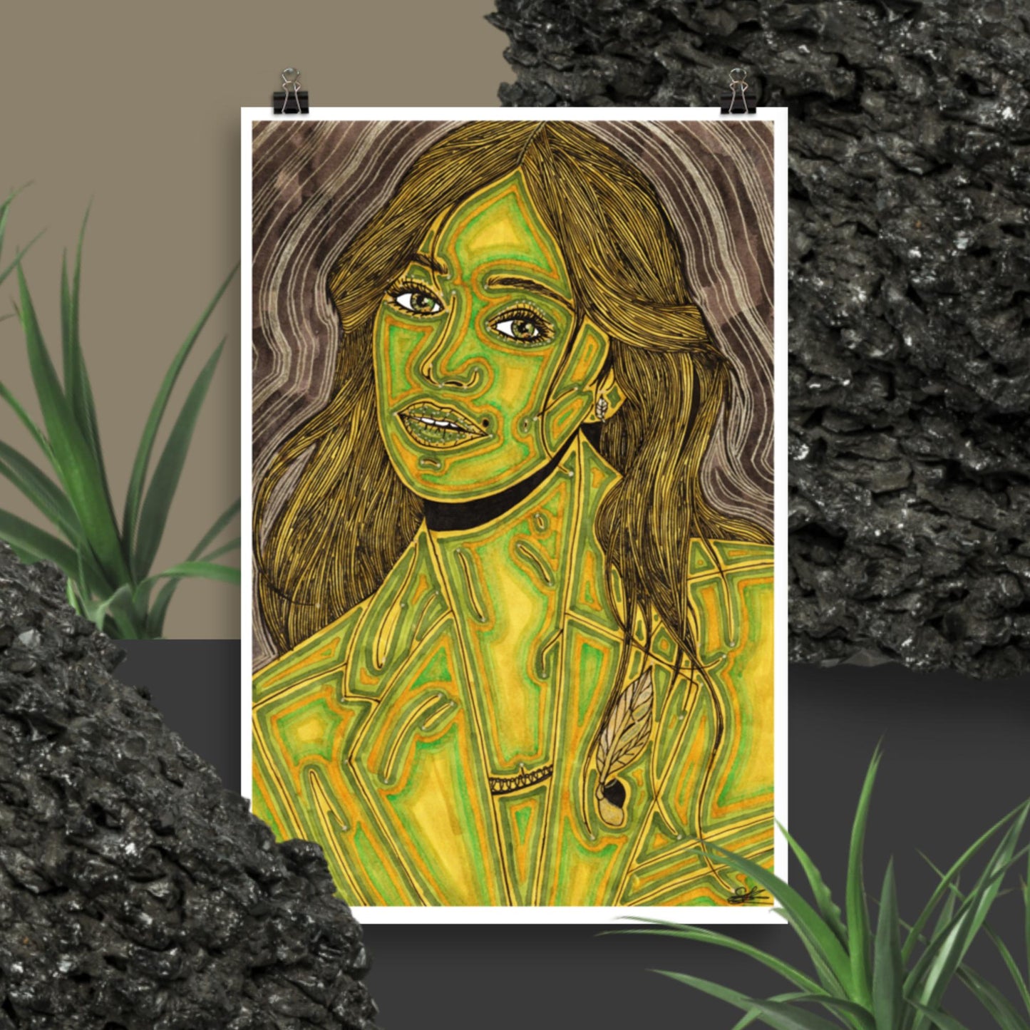 Olive, custom size poster print