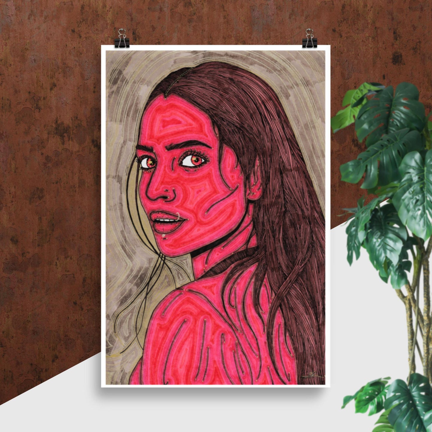 Ruby, custom size poster print